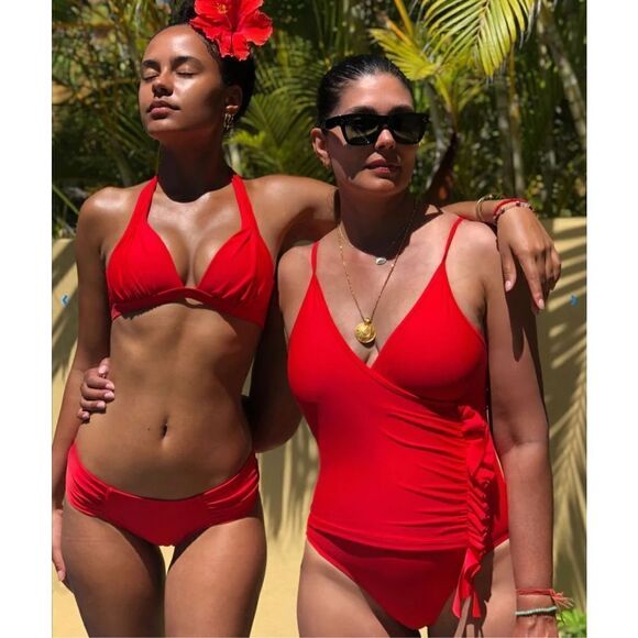 New. Red ruffle one piece. Retails $115 - Picture 6 of 11